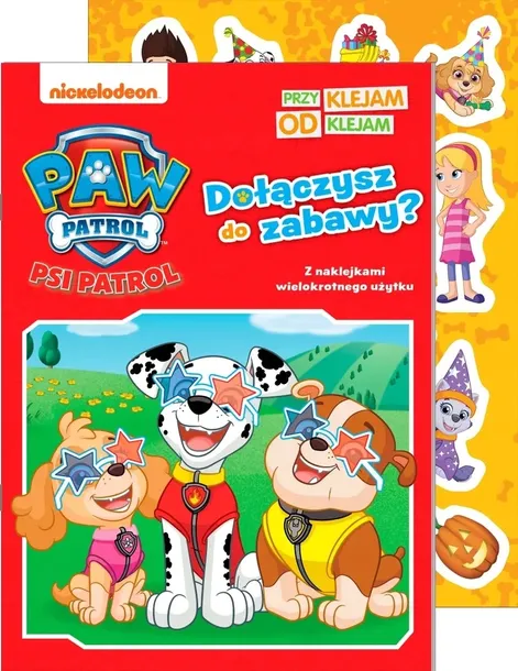 Psi Patrol. Przyklejam Odklejam cz. 5 Dołączysz do zabawy? Naklejki