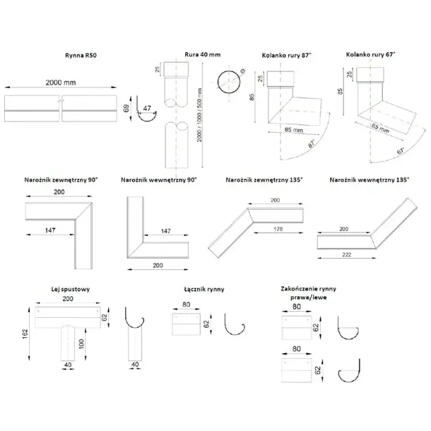 rynna-r50-2mb-renoplast-kolor-braz