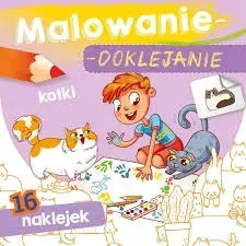 Malowanie doklejanie Kotki Kolorowanka Naklejki