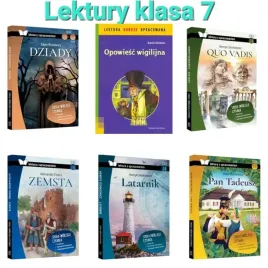 lektury-obowiazkowe-klasa-7-pakiet-opracowan-tanio