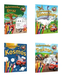 4x-samochodzik-franek-kolorowanka-kosmos-dinozaury