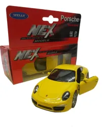 porsche-carrera-4s-kolekcjonerski-metalowy-model-samochodu-welly-1-34-zolte