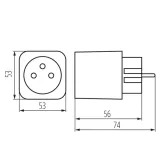 kanlux-s-ad-gn-16a-pm-adapter-rodzaj-gniazdko