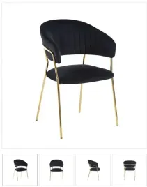 krzeslo-na-zlotych-nogach-tapicerowane-czarne-k4-fx