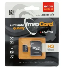 karta-pamieci-imro-microsd-64gb-class-10-uhs-3-100mb-s-z-adapterem-sd