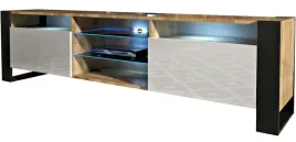 szafka-rtv-loft-200-pod-telewizor-dab-bialy-polysk-led