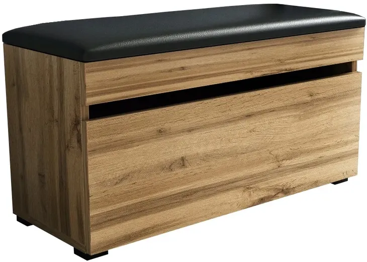 szafka na buty 80 z siedziskiem 80cm dąb Wotan ze schowkiem