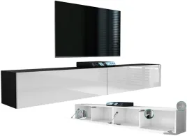 nowoczesna-wiszaca-szafka-rtv-pod-telewizor-200-czarna-polysk-210cm