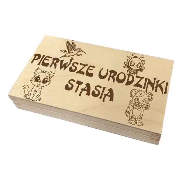 PUDEŁKO NA PIENIĄDZE roczek prezent urodziny dziecka PR127