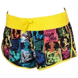 spodenki-szorty-sportowe-damskie-arena-women-s-indios-short-black-yellow-s