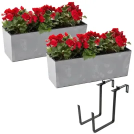 komplet-2x-donica-kwietnik-efekt-betonu-wklad-uchwyt-19x56x195-cm-szary