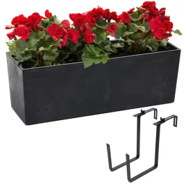 komplet-donica-kwietnik-efekt-betonu-wklad-uchwyt-19x56x195-cm-czarny