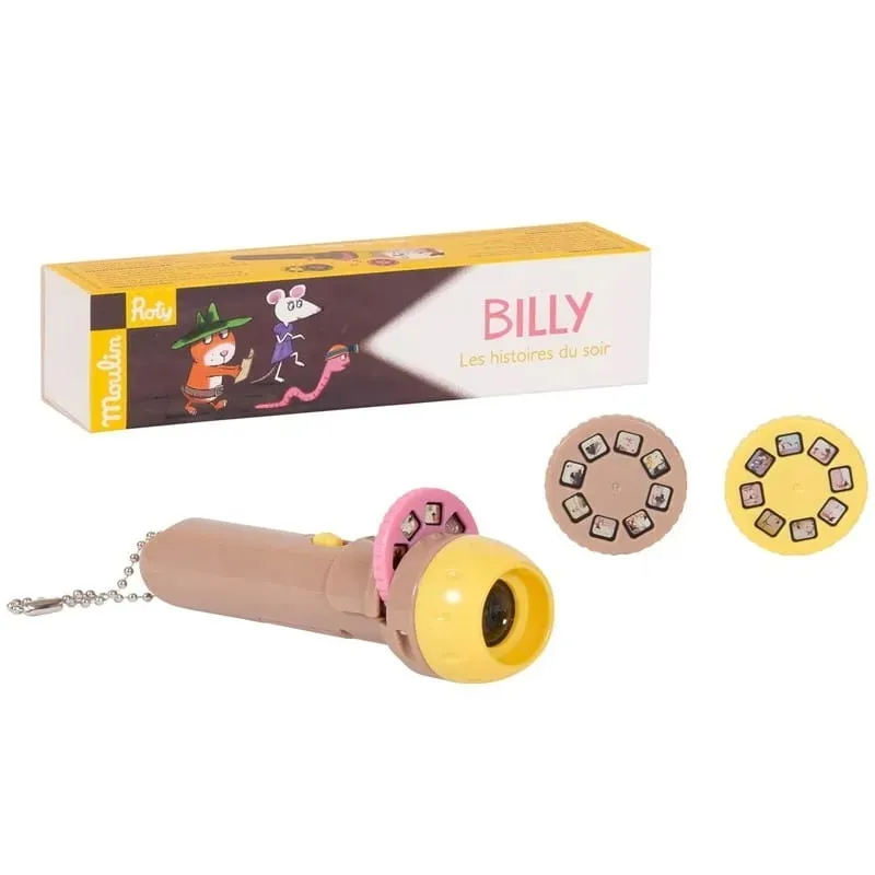 moulin-roty-latarka-projektor-do-bajek-billy-stan-nowy