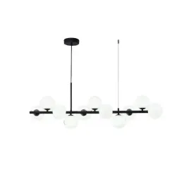 lampa-wiszaca-nad-stol-kule-czarna-11-kloszy-mlecznych-100cm-g9