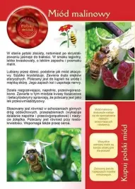 broszura-informacyjna-ulotka-miod-malinowy-ul-pasieka-20-szt