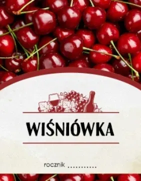 ETYKIETY 10 szt WIŚNIÓWKA etykieta