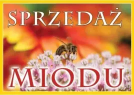 tablica-reklamowa-sprzedaz-miodu-pszczolka-60x42cm