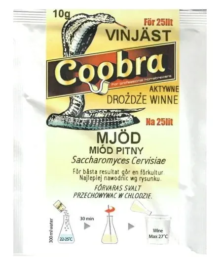 Drożdże do MIODU PITNEGO aktywne na 25 L