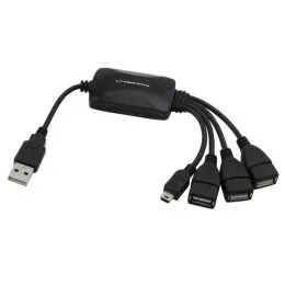 hub-esperanza-ea114-4x-usb-2-0-kolor-czarny