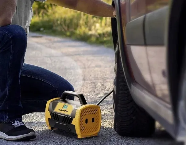 kompresor-samochodowy-pompka-12v-230v-lcd-latarka-bezolejowa-sprezarka-stan-nowy-marka-agog