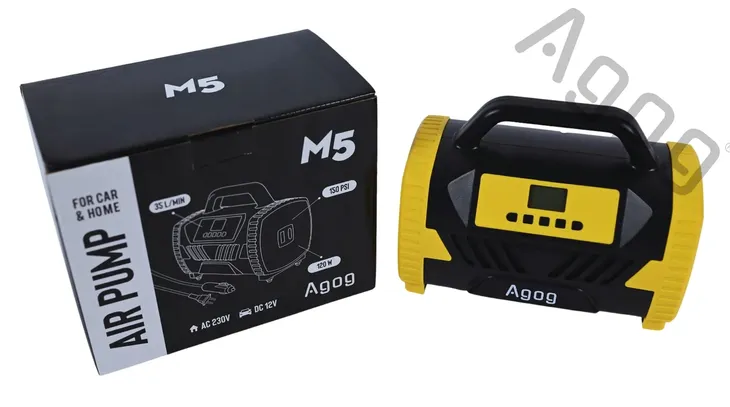 kompresor-samochodowy-pompka-12v-230v-lcd-latarka-bezolejowa-sprezarka-marka-agog-stan-nowy