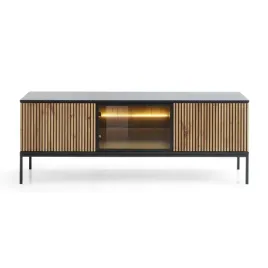 szafka-rtv-sento-trzydrzwiowa-z-led-154-cm-czarna-dab