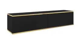 szafka-rtv-wiszaca-oro-czarna-135-zlote-wstawki