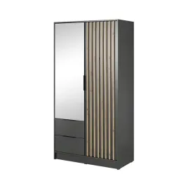 szafa-dwudrzwiowa-z-lustrem-lamele-105-cm-grafit