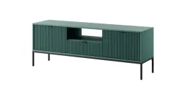 szafka-stolik-rtv-nova-154-elegancka-zielen-czarne-uchwyty-multimeble