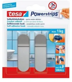 tesa-haczyk-samoprzylepny-powerstrips-2szt-57045-srebrny