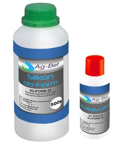 SILIKON FORMIERSKI , DO FORM PROFESJONALNY 0,5 kg WENZA FORMA DIY ITP.