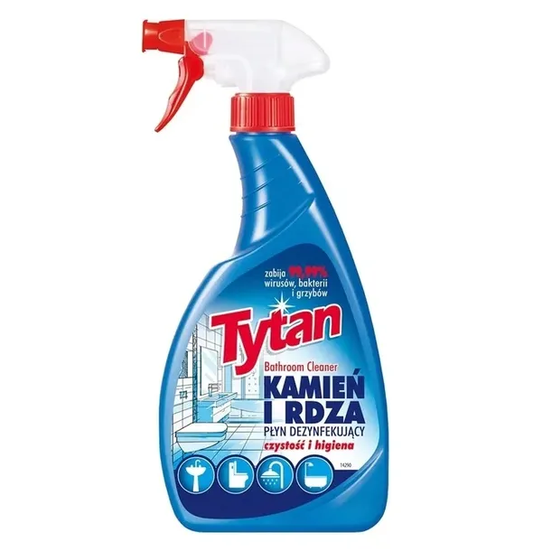 Tytan Płyn do Czyszczenia i Dezynfekcji Łazienki Kamień i Rdza Spray 500ml