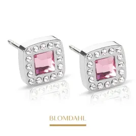 blomdahl-kolczyki-hipoalergiczne-brilliance-cushion-crystal-light-rose-8-mm