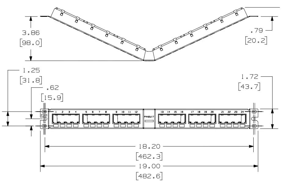 panduit-mini-com-patch-panel-pusty-patchpanel-katowy-19-rack-24xrj45