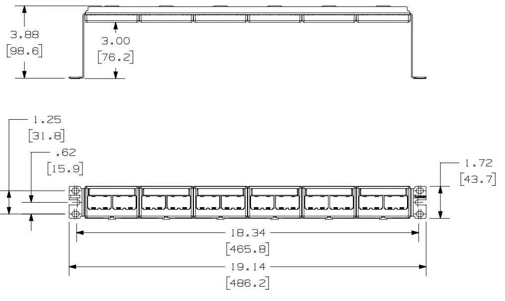 panduit-mini-com-patch-panel-prosty-patchpanel-19-pusty-24x-utp-wpuszczany