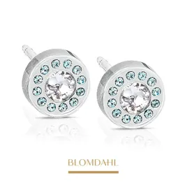 blomdahl-kolczyki-hipoalergiczne-pm-brilliance-halo-aquamarine-crystal-6-mm