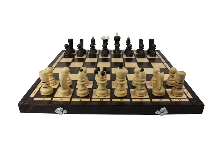 SZACHY DREWNIANE TRADYCYJNE POLSKIE 31x31
