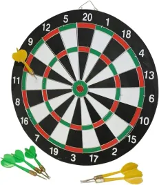 tarcza-do-darta-dwustronna-29cm-z-6-rzutkami-metalowymi-do-gry-domowej