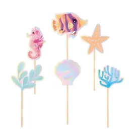 toppery-na-tort-ocean-6szt-rybka-zolwik-konik-rozgwiazda-rafa-koralowa