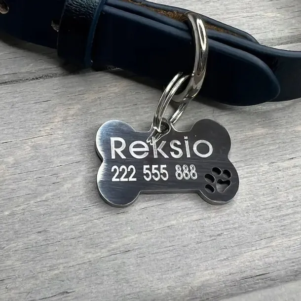 adresowka-dla-psa-identyfikator-kosc-lapka-grawer-kolor-srebrny
