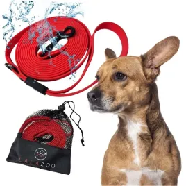 linka-treningowa-smycz-wodoodporna-pvc-3m-red