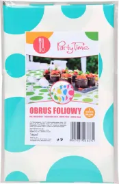 obrus-folia-grochy-turkus-garden-party-urodziny