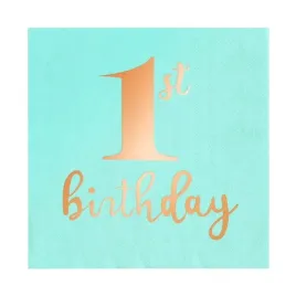serwetki-1st-birthday-turkusowe-10szt-urodziny