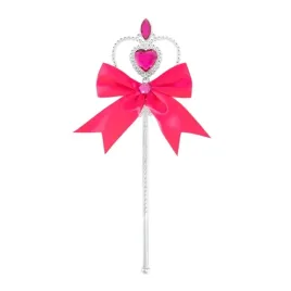 rozdzka-serce-z-ciemnorozowymi-klejnotami-i-wstazka-srebrna-ksiezniczka