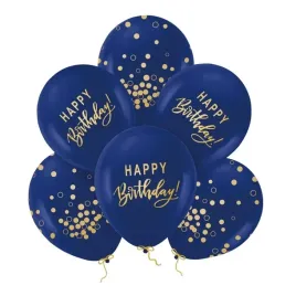 balony-happy-birthday-granatowo-zlote-urodziny