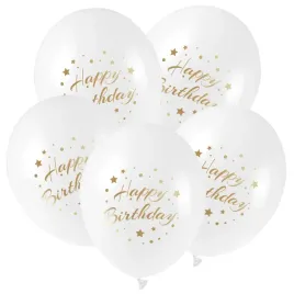 balony-urodziny-ze-zlotym-nadrukiem-happy-birthday-5-szt