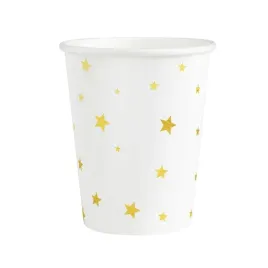 kubki-biale-w-zlote-gwiazdki-220ml-6szt-party