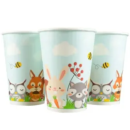 kubki-papierowe-lesne-zwierzatka-na-urodziny-party