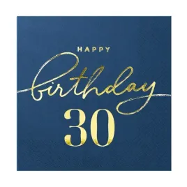 serwetki-happy-birthday-30-granat-trzydziestka