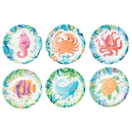 talerzyki-papierowe-ocean-7cali-6szt-zestaw-rozgwiazda-zolw-osmiornica
